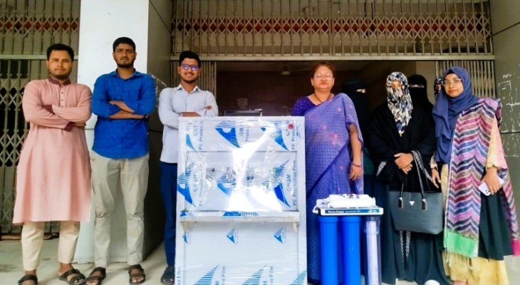 জকসুর উদ্যোগে সুপেয় ও ঠান্ডা পানির দীর্ঘদিনের দাবি পূরণ